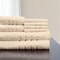 Hastings Home Hastings Home 8 Piece 100 Percent Cotton Plush Bath Towel Set - Bone 294370ARS - alternate 1